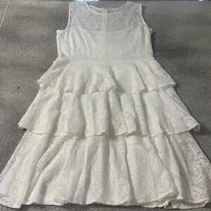 Calvin Klein Lace Tiered Dress Size 12